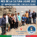 El Círculo Lígure de La Plata celebró su 33° aniversario homenajeando al General Manuel Belgrano